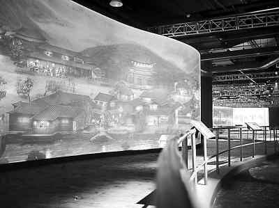 圖為《南宋風情圖》的夜景。